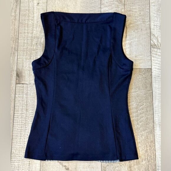 Anthropologie Women’s Ruched Gingham Tank Top - Picture 3 of 3